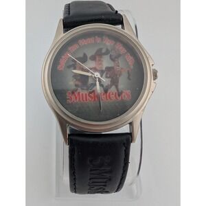 Vintage‎ 90s 3 Musketeers Lenticular Watch 34mm Case Leather Band-New Battery